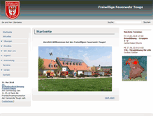 Tablet Screenshot of feuerwehr-teugn.de